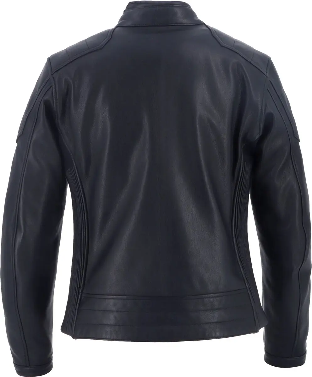 Von Dutch X Helstons Pretty Dames Lederen Motorfietsjas - Zwart XL