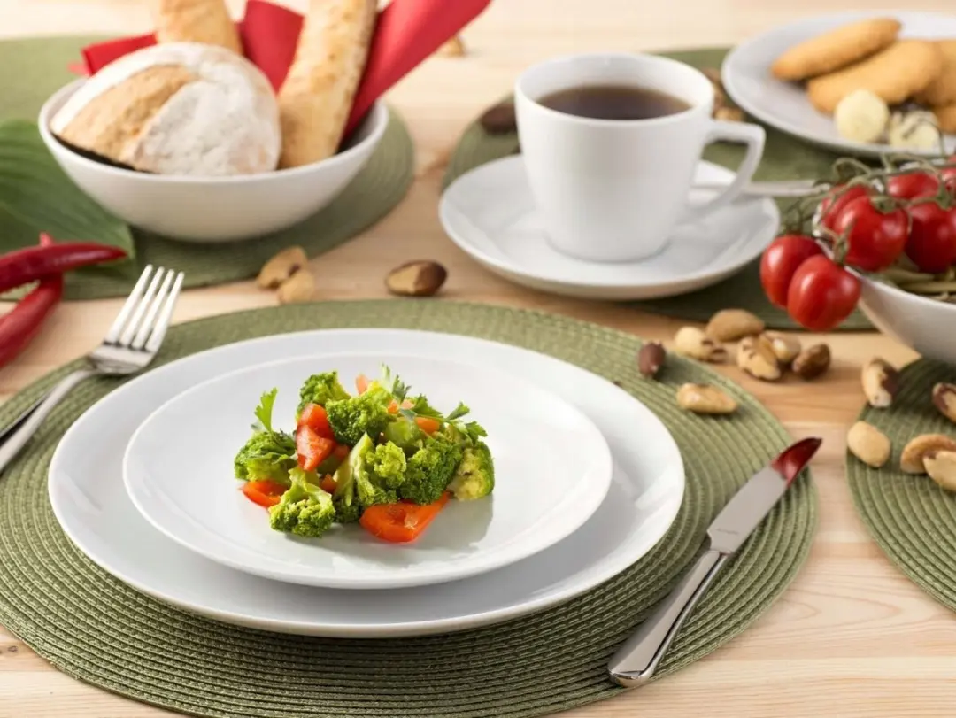 BOSS Porseleinen Koffieservies 12-delig - 6 Personen - Wit - afbeelding 2 van 5