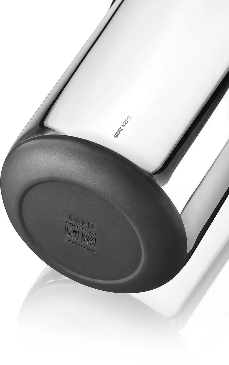 GEFU MERO Mengkom 1,5L - RVS met Antislip Bodem - Zilver