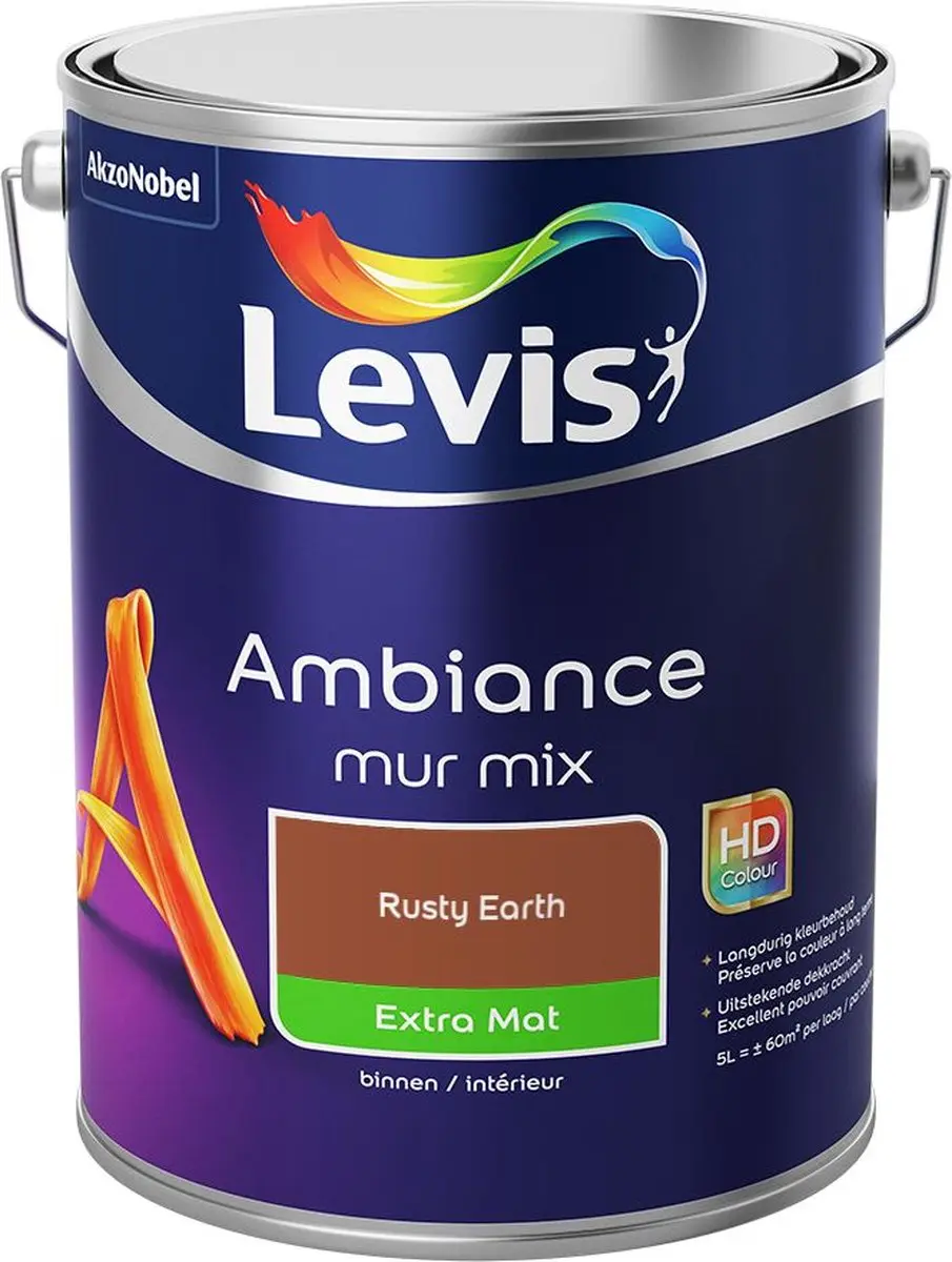 Levi's Ambiance Mur Extra Mat Mix Rusty Earth Mengverf 5L