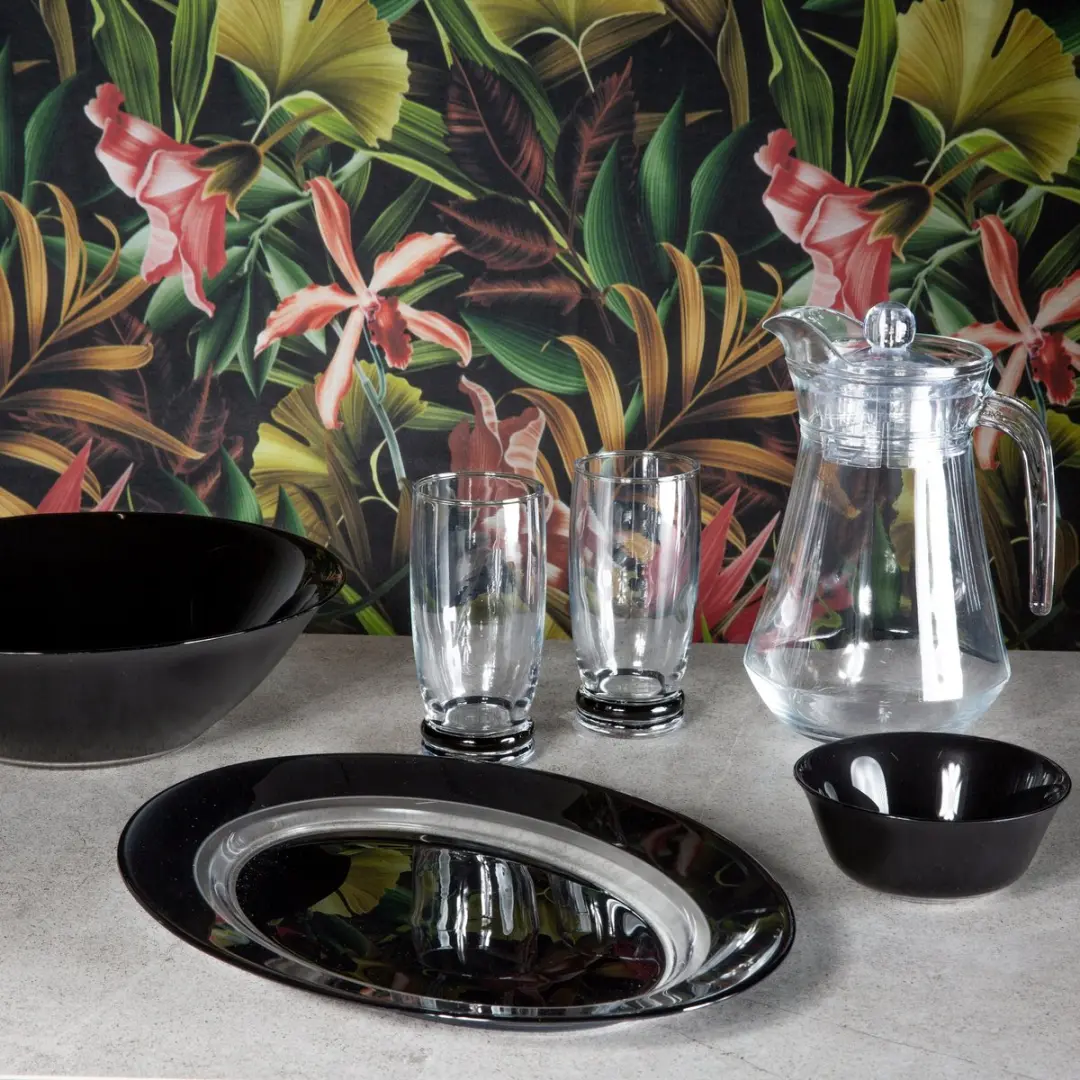 Luminarc Simply Black & White Servies 46-delig - 6 Personen - afbeelding 2 van 3