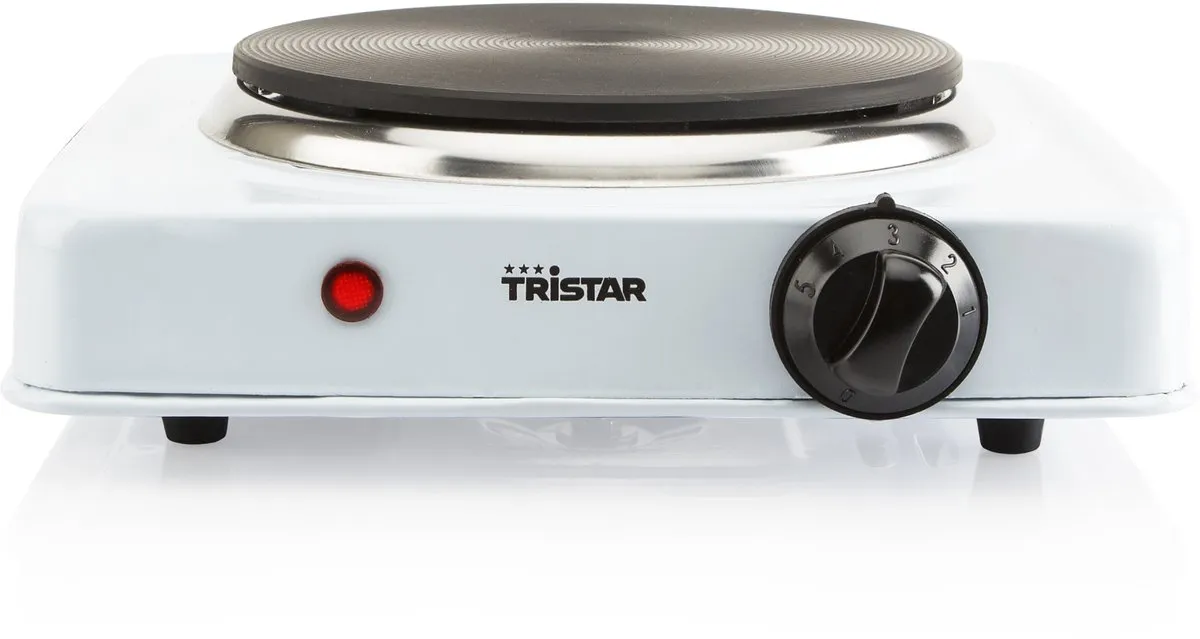 Tristar KP-6185 Elektrische Kookplaat 1500W - Wit