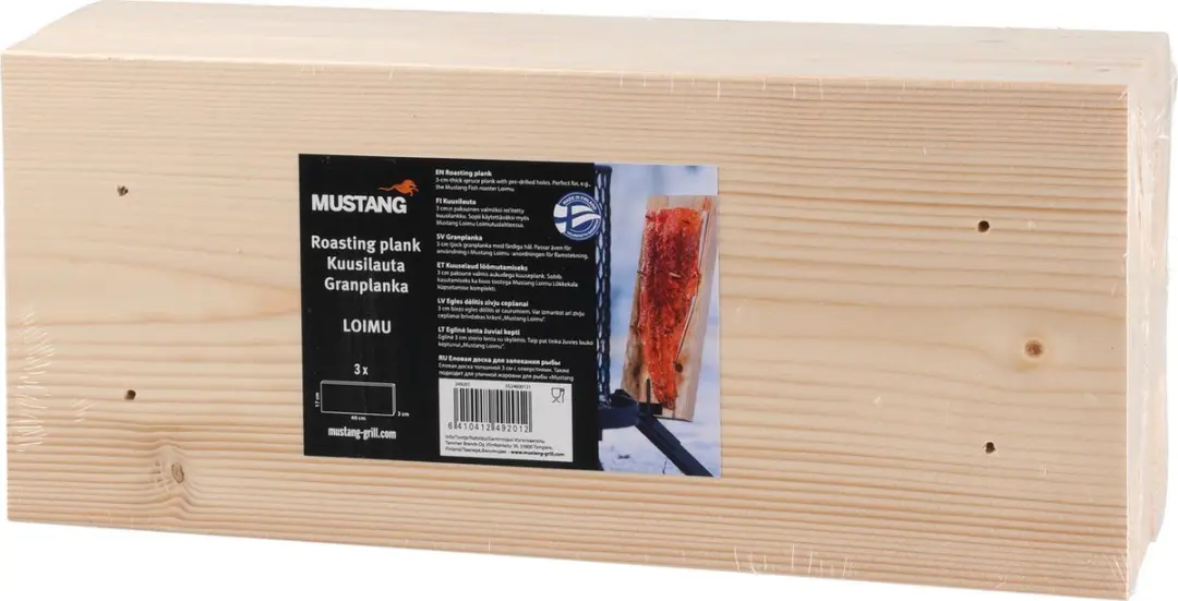 Mustang Rookplank Loimu 3st - 3 Stuks - Vurenhout