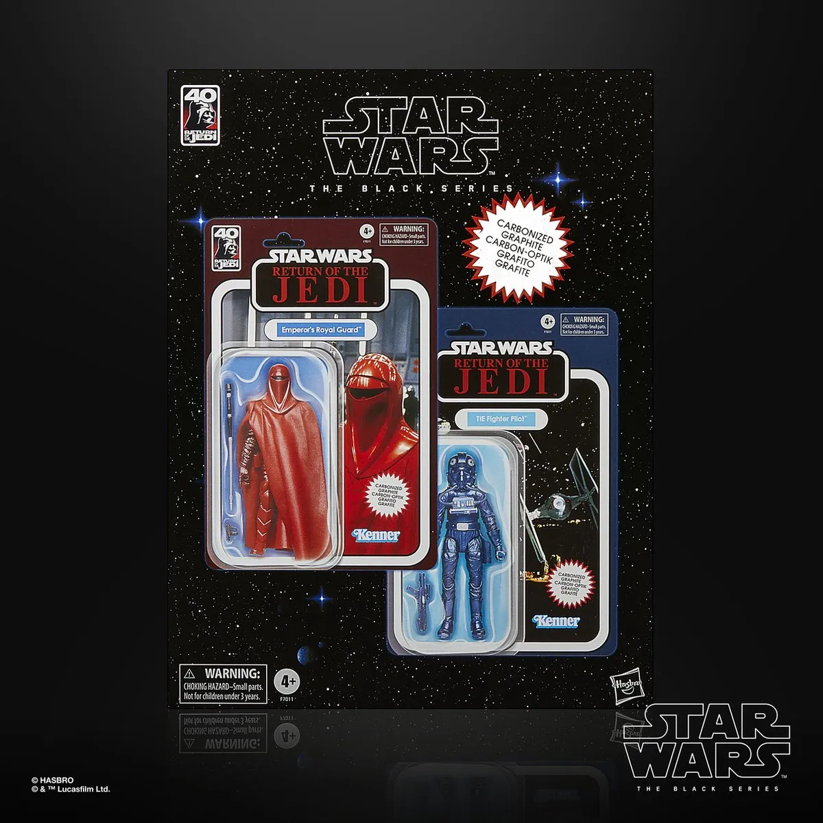 Hasbro Star Wars The Black Series F7011 Carbonized Emperor's Royal Guard & Tie Fighter Pilot - Meerkleurig