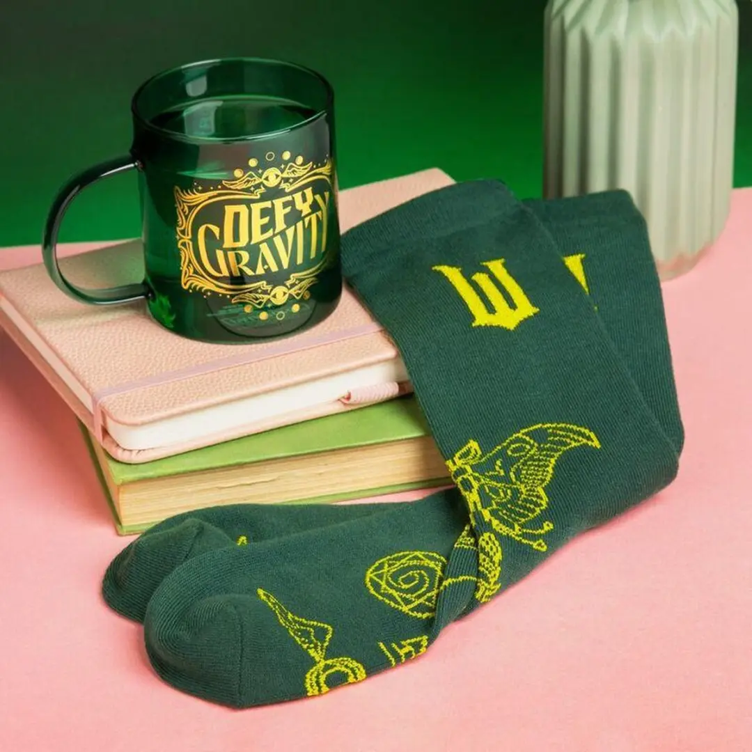 Paladone Wicked Glass Mug & Socks Set PP9117WC - Groen