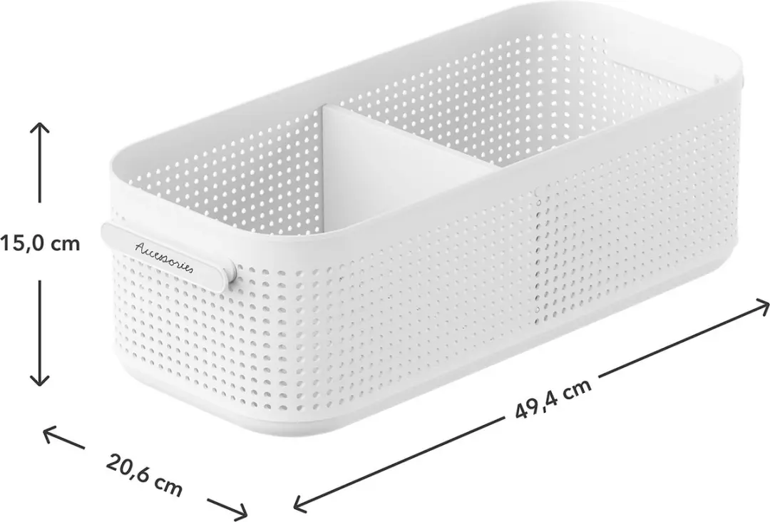 Rotho WOP Kledingorganizer Box M 13L - 2 Vakken - Wit