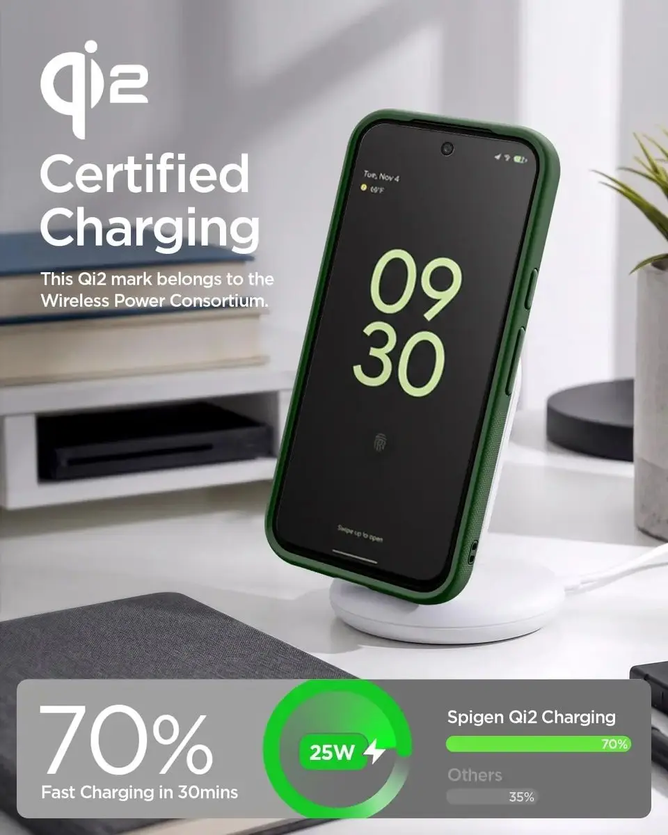 Spigen Nano Pop MagFit ACS11446 Hoesje - Google Pixel 11 - Groen - afbeelding 6 van 6