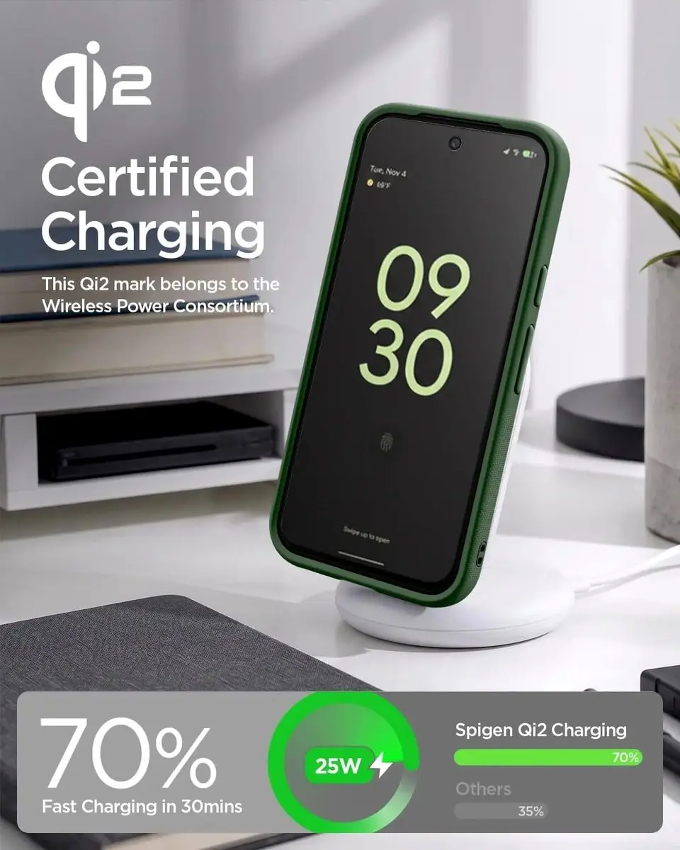 Spigen Nano Pop MagFit ACS11456 Hoesje - Google Pixel 11 Pro XL - Groen - afbeelding 6 van 6