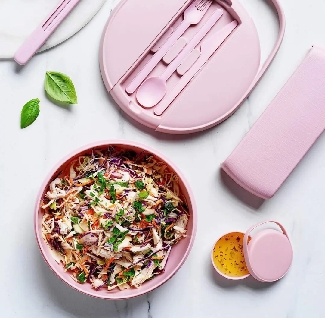 Hip Clutch Lunchbox - Roze - 6-delig met bestek - afbeelding 6 van 6