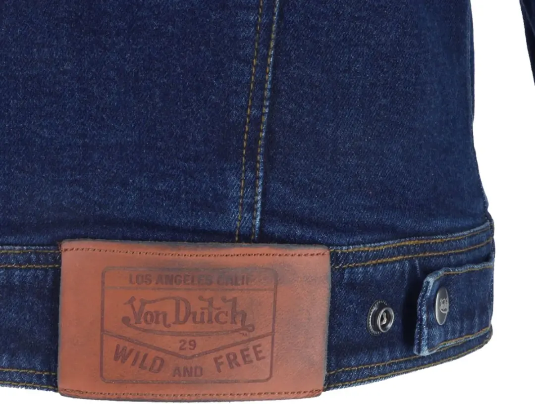 Von Dutch x Helstons Westy Motorfietsjas - Blauw S