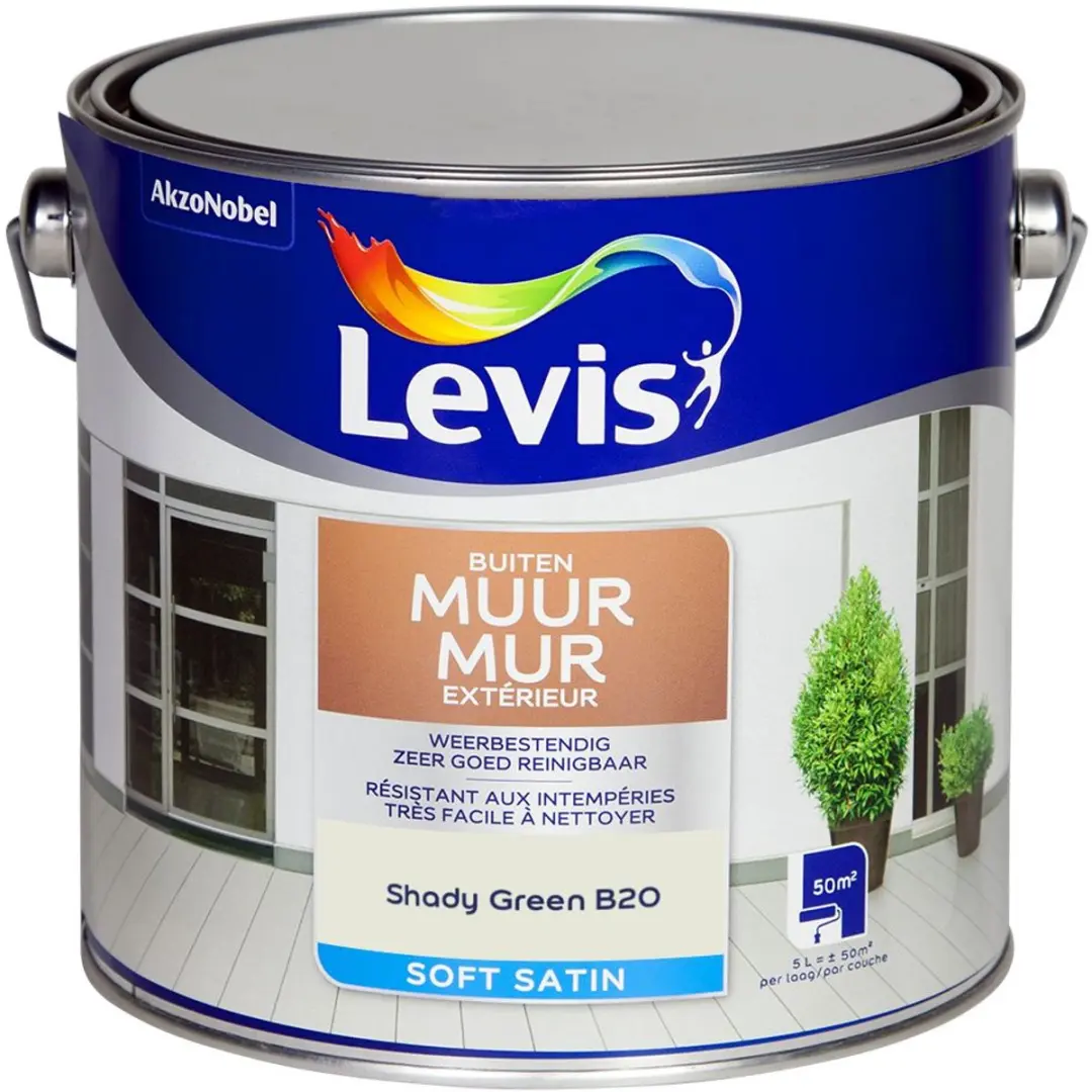 Levi's Muur Buiten Mix Shady Green Mengverf 5L
