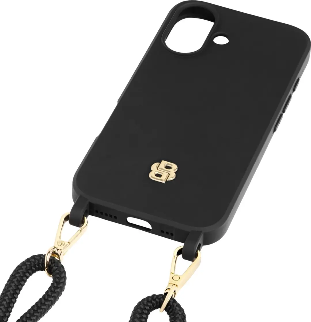BOSS Double B Hoesje iPhone 16 - Black & Gold - afbeelding 6 van 6