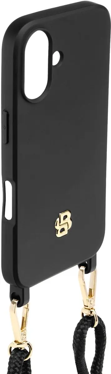 BOSS Double B Hoesje iPhone 16 - Black & Gold