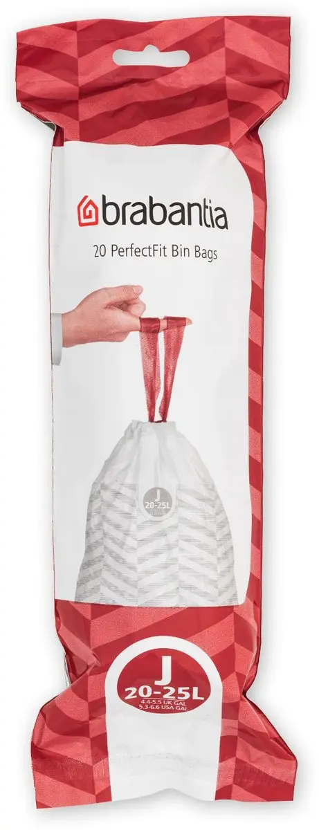 Brabantia PerfectFit Afvalzakken Code J 25L - 20 Stuks - afbeelding 6 van 6