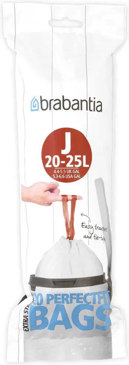 Brabantia PerfectFit Afvalzakken Code J 25L