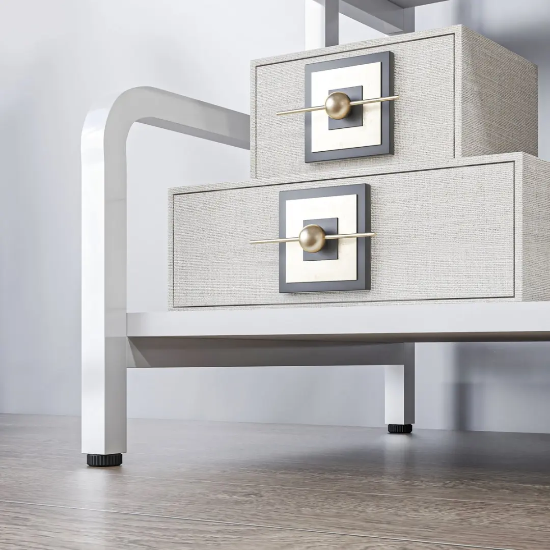 Homcom Printerstand - 55x40x77cm - Wit