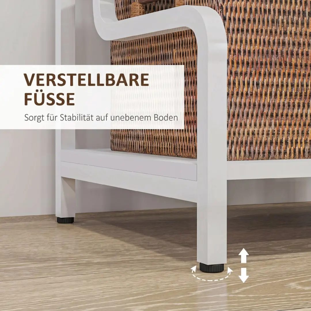 Homcom Printerstand - 55x40x77cm - Wit - afbeelding 6 van 6