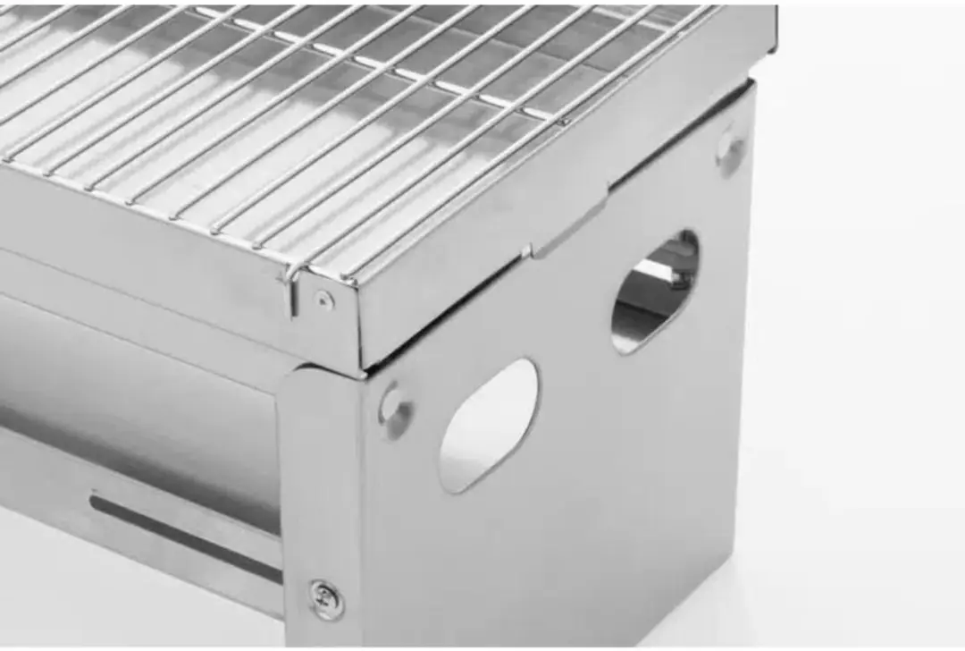 Mustang Trek Opvouwbare Houtskoolgrill 43,5x25,5cm - Roestvrij staal