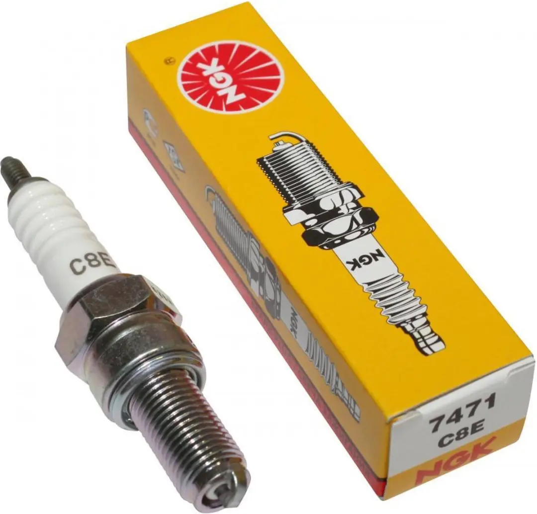 NGK Bougie C8E Husaberg 501 FE 1996-1999 - Blanc