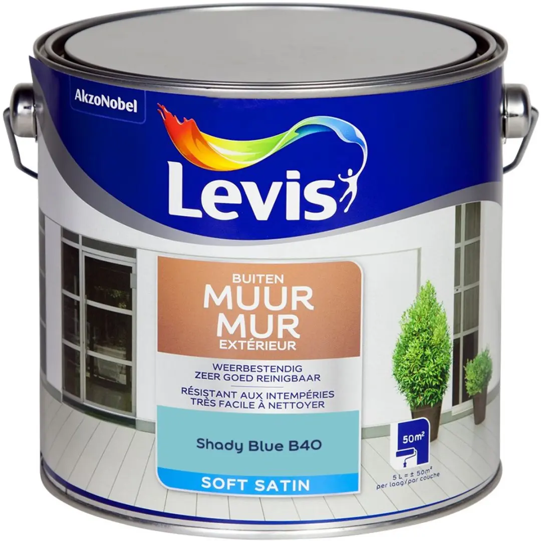 Levi's Muur Buiten Mix Shady Blue B40 Mengverf 5L