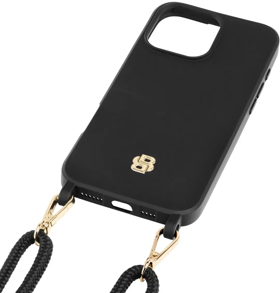 BOSS Double B iPhone 16 Hoesje - Black & Gold