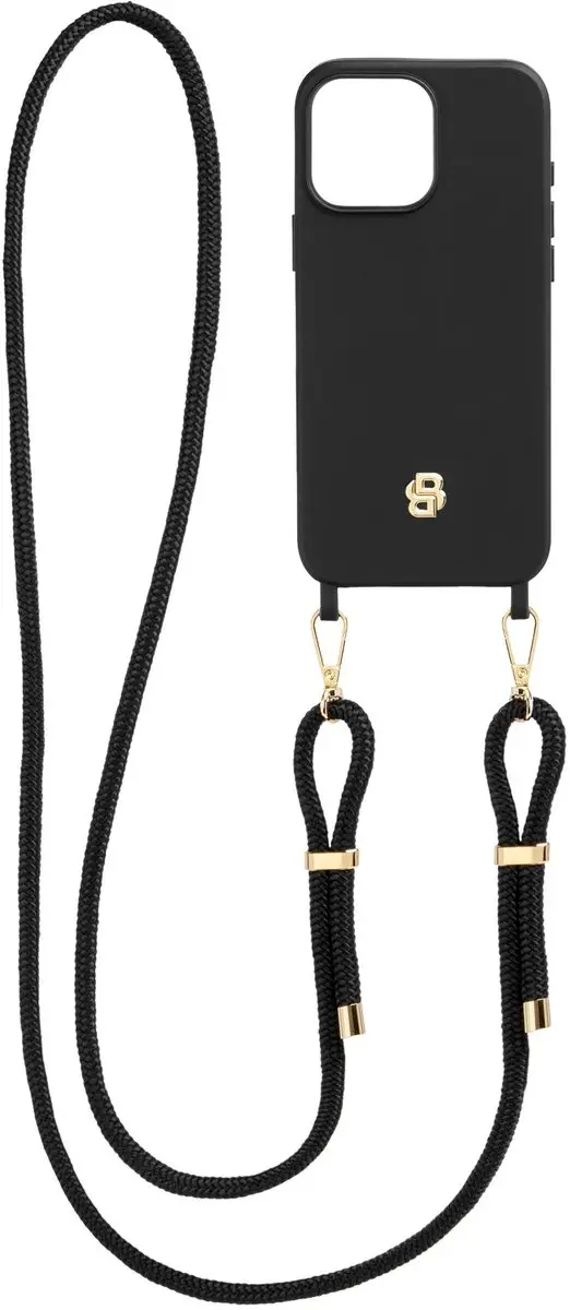 BOSS Double B iPhone 16 Hoesje - Black & Gold