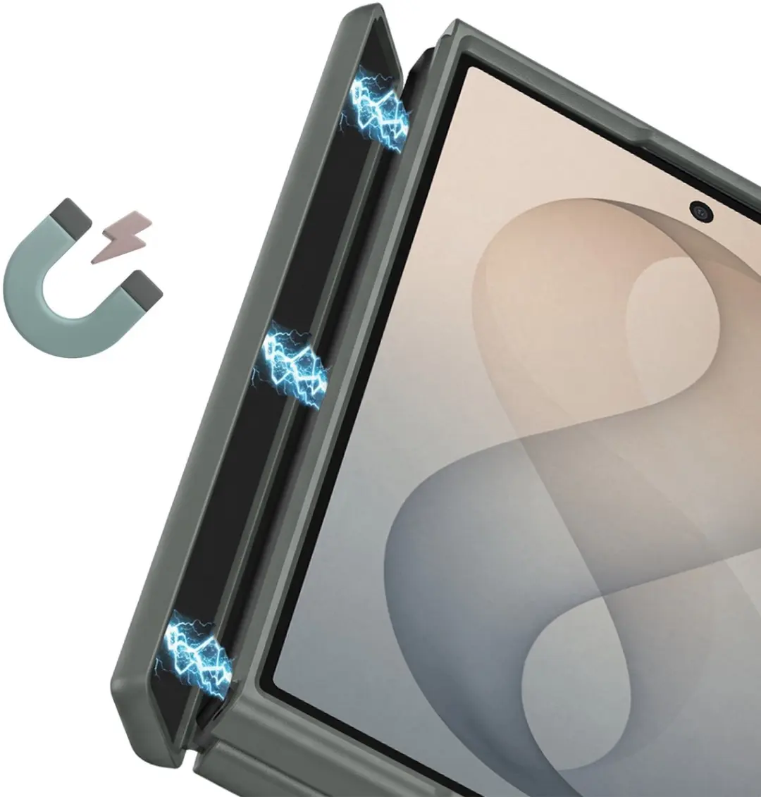 Dux Ducis MagSafe Hoesje Galaxy Z Fold8 - Grijs - BACK-YIND-GY-ZFO8