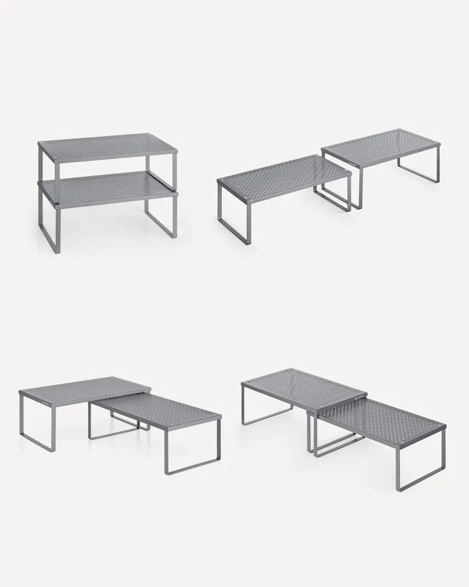 Songmics Kruidenrek 2-delig KCS401G01 - Zilver