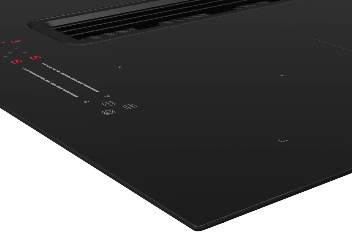 Inventum IKA8035 Inbouw Inductiekookplaat met Afzuiging 80cm - 4 Zones - Zwart