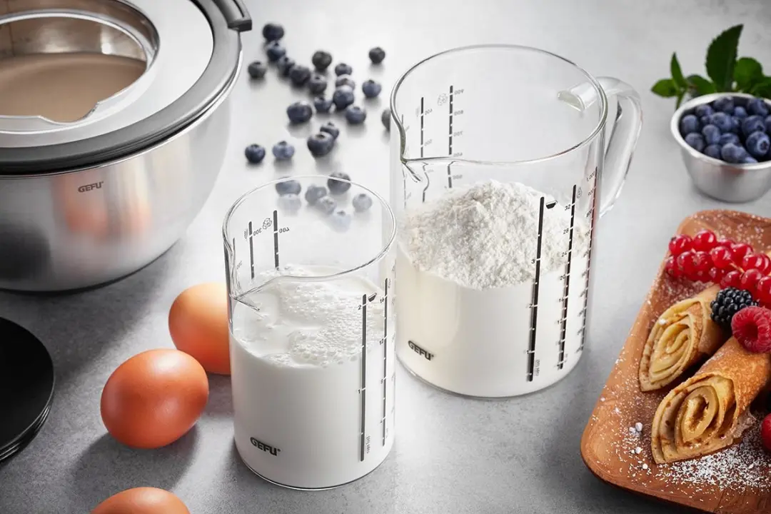 GEFU Meti Maatbekers - Glas 0,5L + 1L