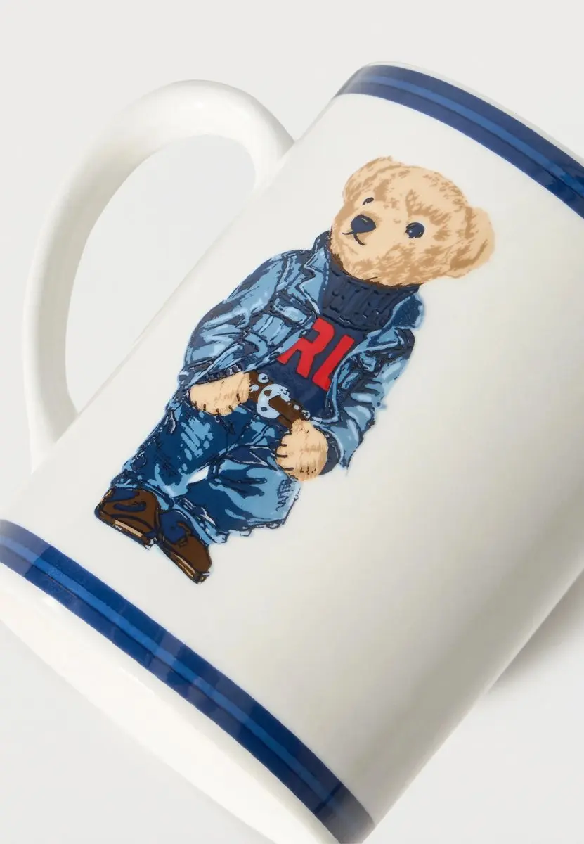 POLO RALPH LAUREN Denim Bear Mok PO272R00U-T11 - 410ml - Wit/Blauw