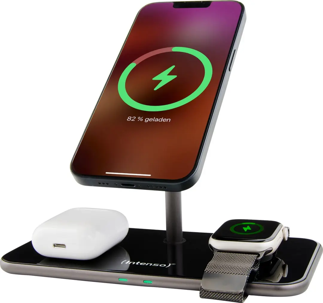 Intenso MB13 Magnetisch Draadloos QI Laadstation 15W