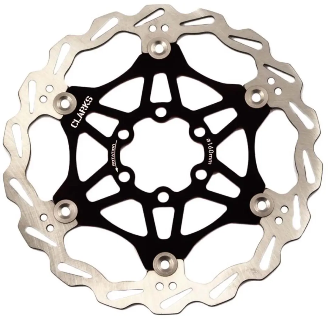 Clarks Lightweight Disc-Rotor 6-voudig 160mm - Zwart