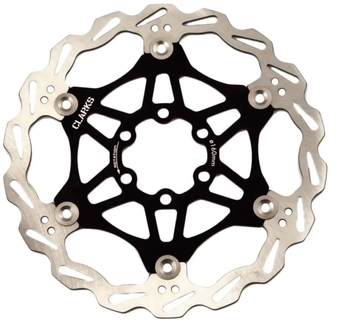 Clarks Lightweight Disc-Rotor 6-voudig 160mm - Zwart