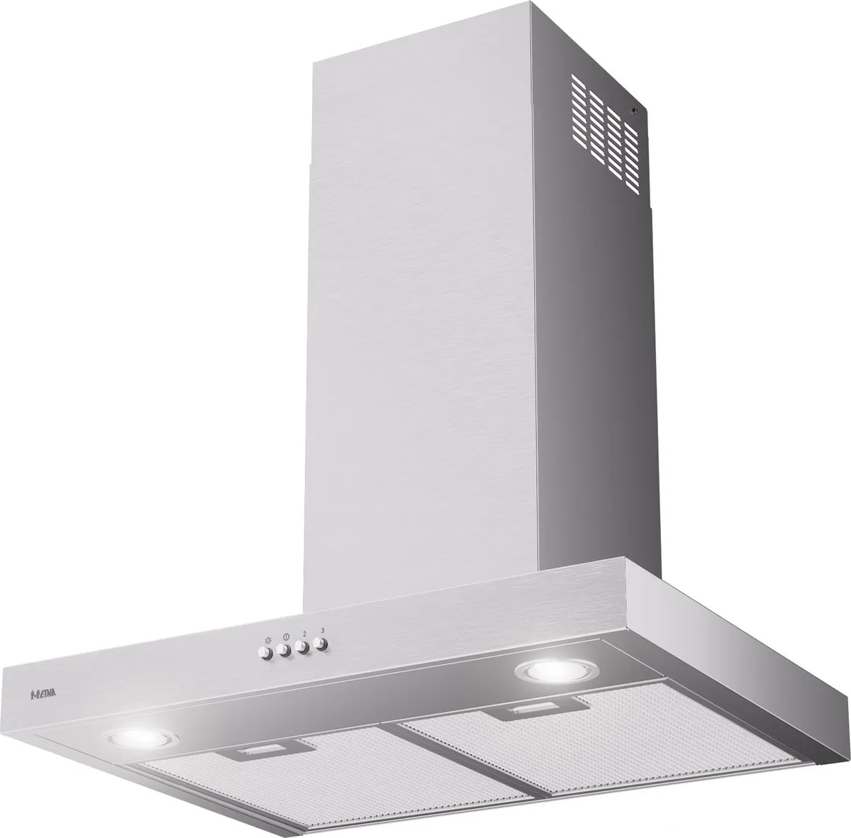 Etna AB260RVS Blokmodel Schouwkap 260m³/u - RVS - 3 standen