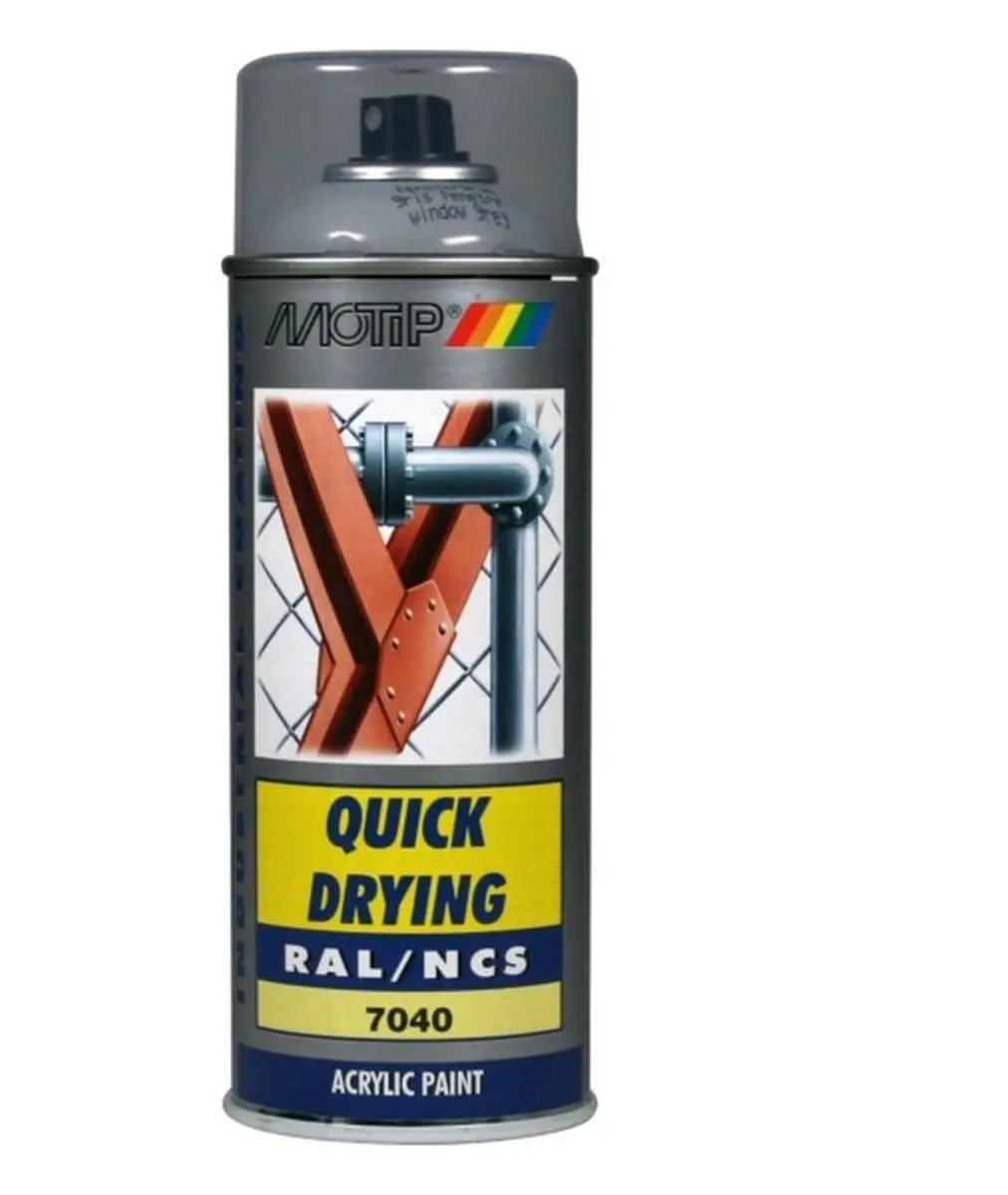 Motip Acryllak Hoogglans RAL 7040 Venstergrijs 400ml