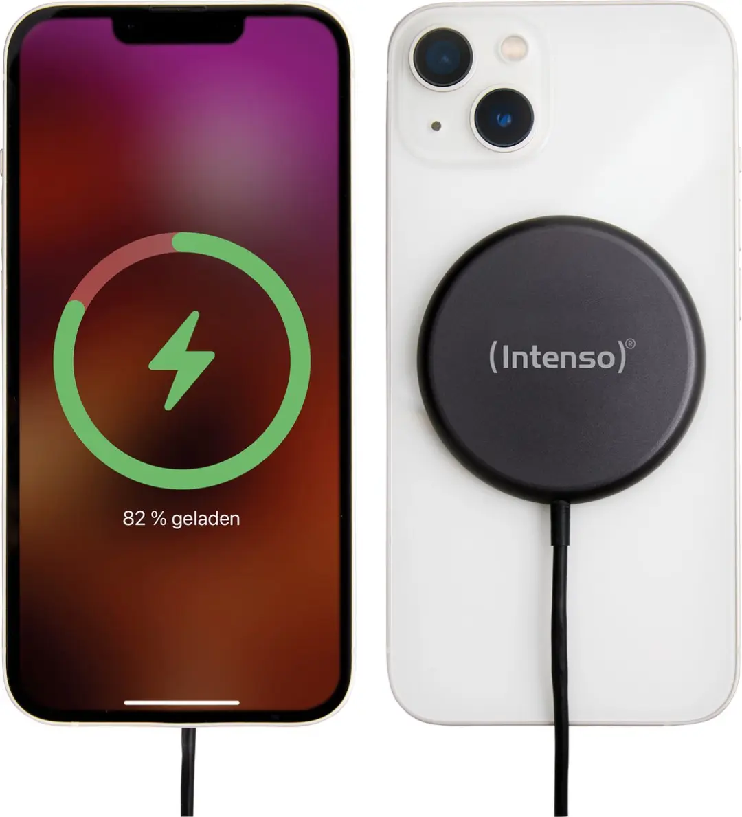 Intenso Magnetic Wireless Qi Charger MB1 15W - Zwart