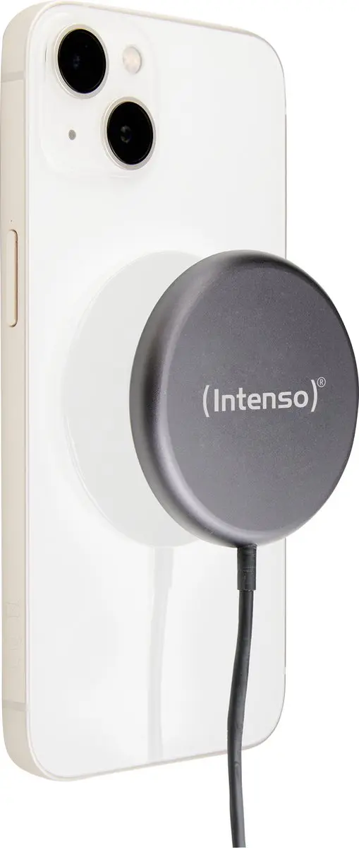 Intenso Magnetic Wireless Qi Charger MB1 15W - Zwart