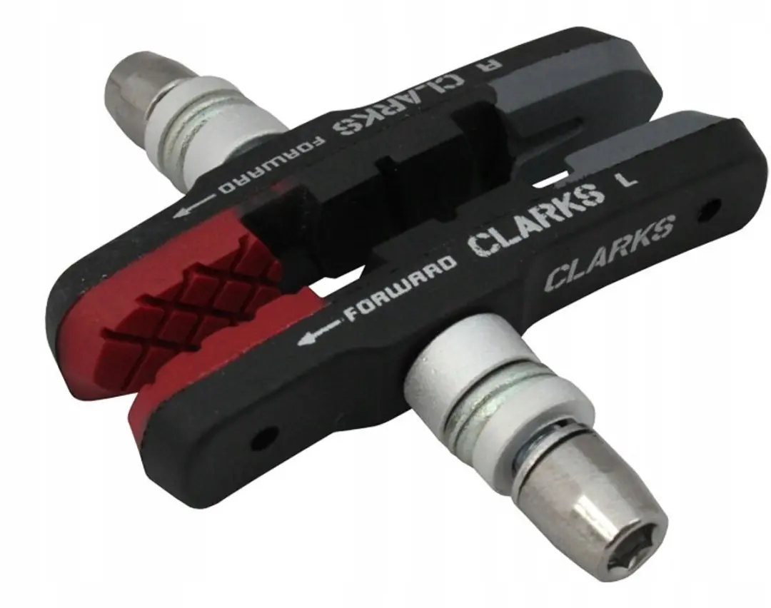 Clarks V-brake Remblokken 72mm - Rood/Zwart