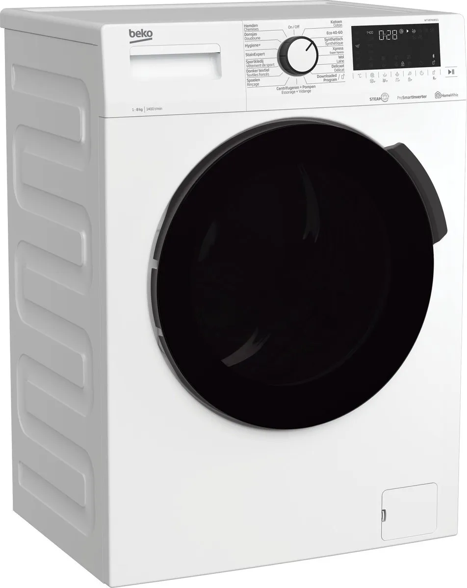 Beko WTV8740BSC1 Wasmachine 8 kg - Wit - afbeelding 6 van 6