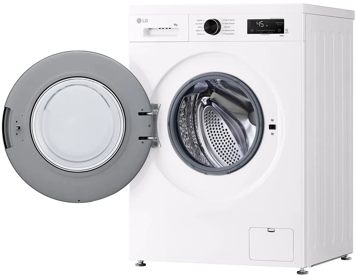 LG F4X1009NWK Wasmachine 9kg - Direct Drive - 1400 RPM - Wit - afbeelding 6 van 6