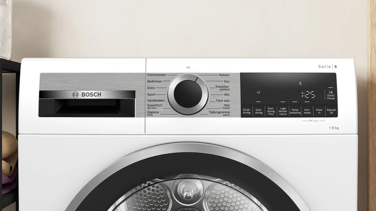 Bosch WQG233DLNL Warmtepompdroger 8 kg - Wit
