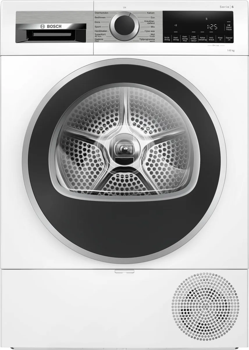 Bosch WQG233DLNL Warmtepompdroger 8 kg - Wit