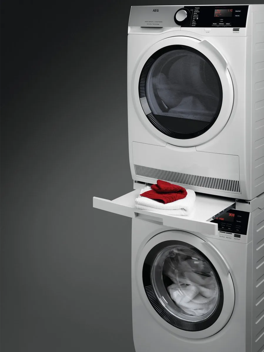 AEG SKP11GW Stapelkit - 60cm Diepe Droger/Wasmachine