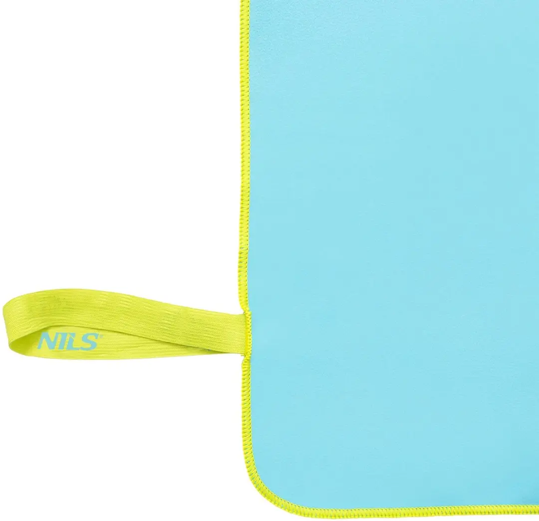 Nils Microvezel Handdoek 140x70cm - Blauw/Groen
