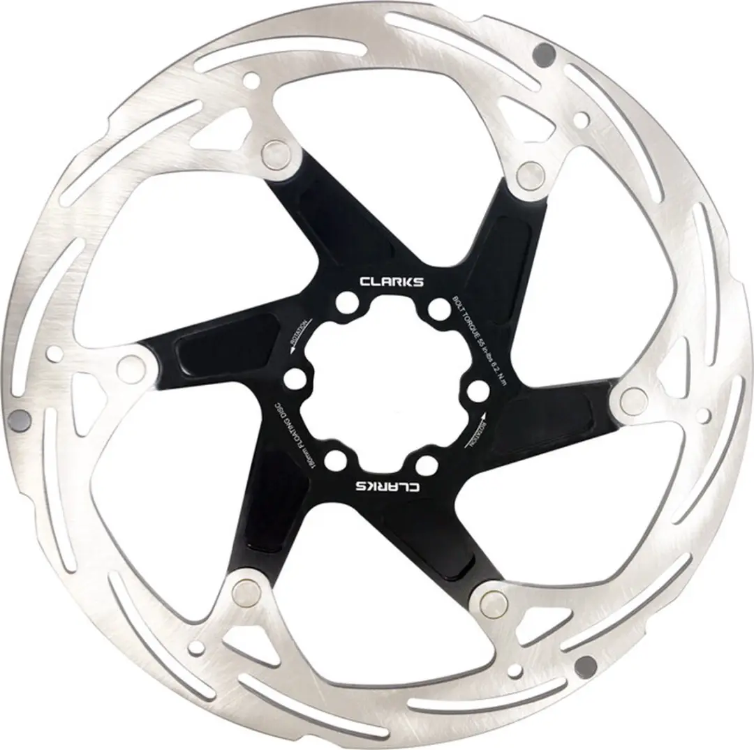 Clarks CFR-13FA Remschijf 180mm - 6-bouts - Zilver/Zwart