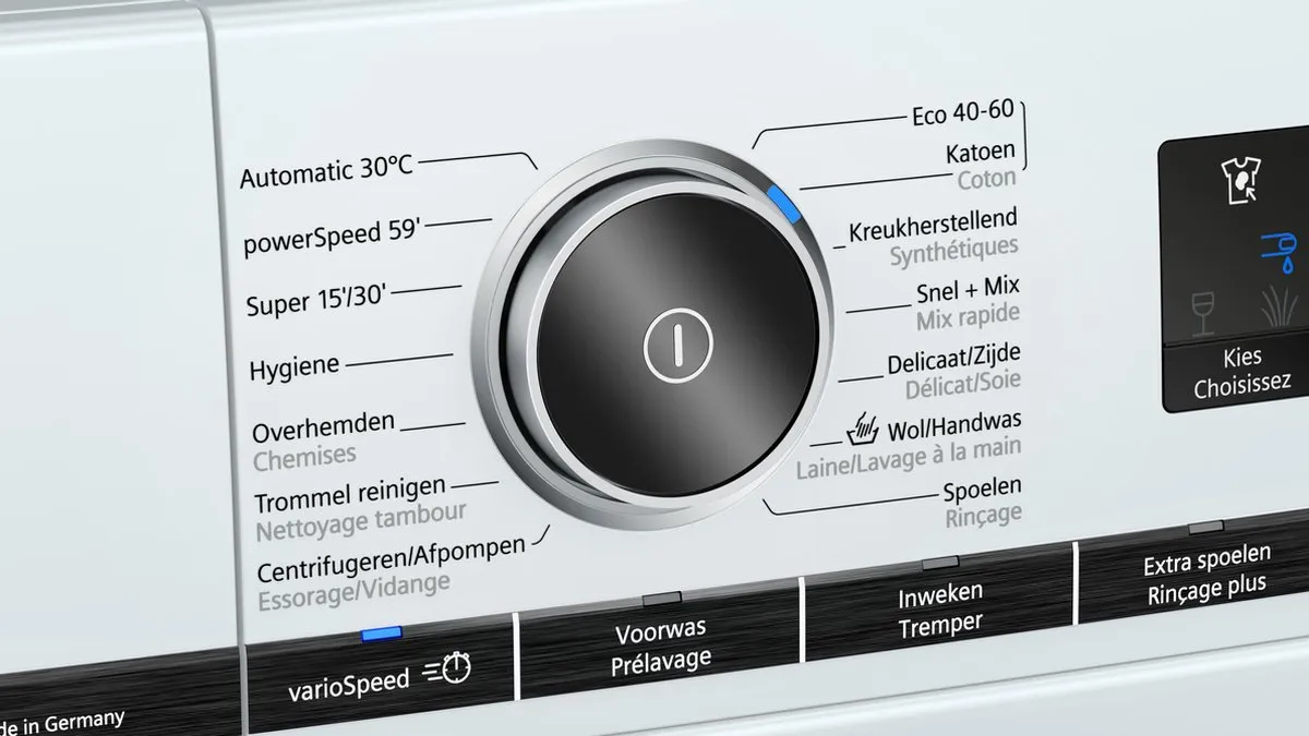 Siemens iQ700 WM14VM0EFG Wasmachine 9kg - 14 Programma's - Wit