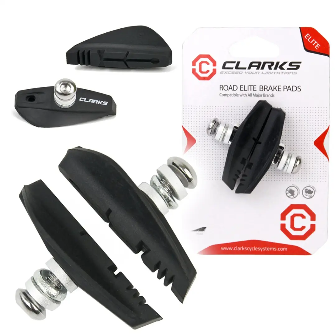 Clarks Road Elite Remblokken 55mm - Zwart