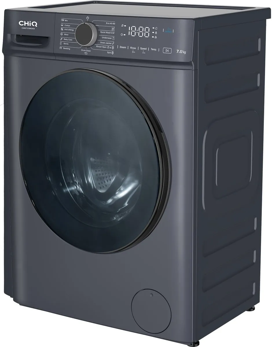 CHiQ CW07123863AX Wasmachine 7kg - Grijs - afbeelding 6 van 6