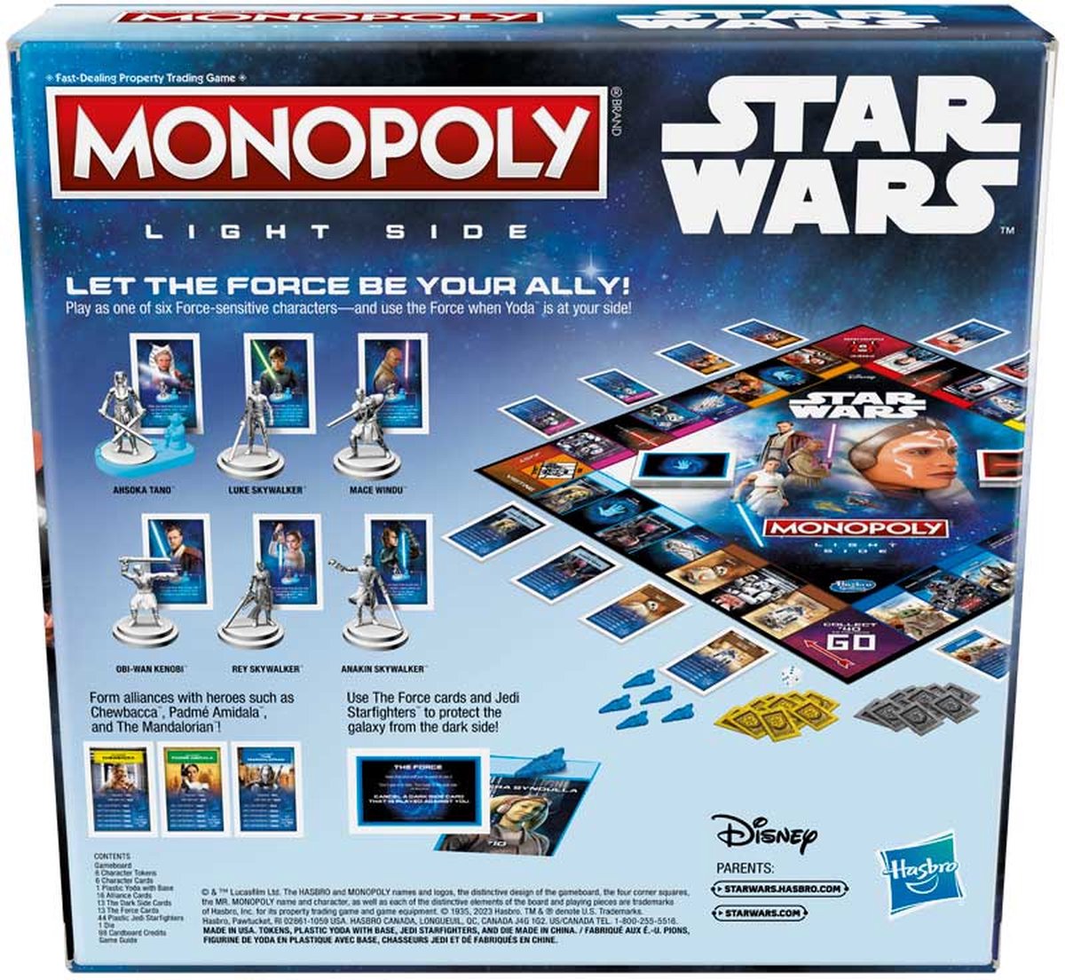 Hasbro Monopoly Star Wars Light Side - Bordspel voor 8+ jaar - Engels